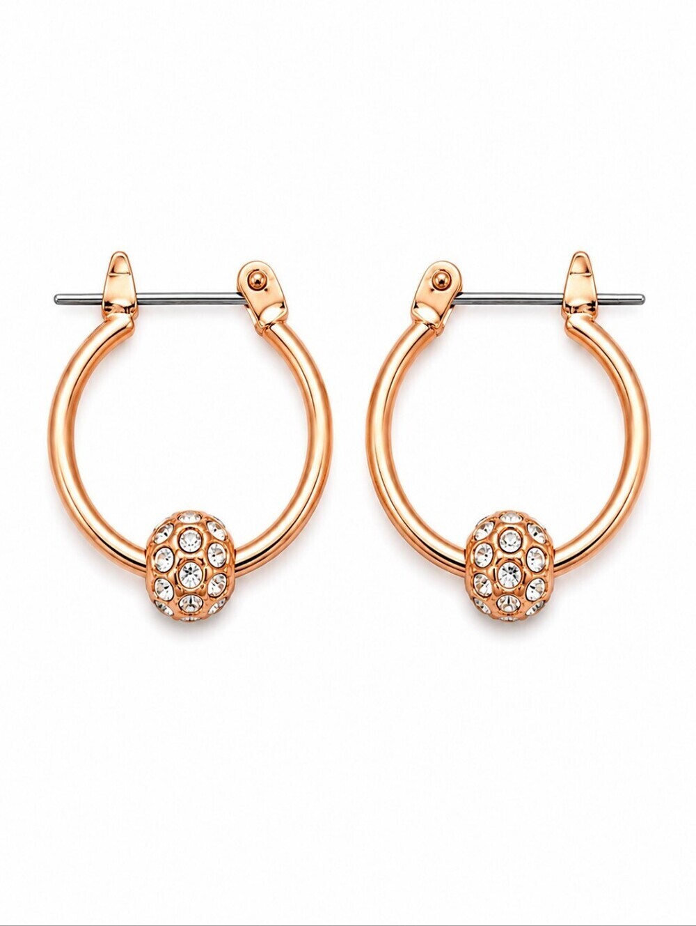 3/$30 VTG Copper Disco Ball Nebula Holiday Huggie Hoop Earrings